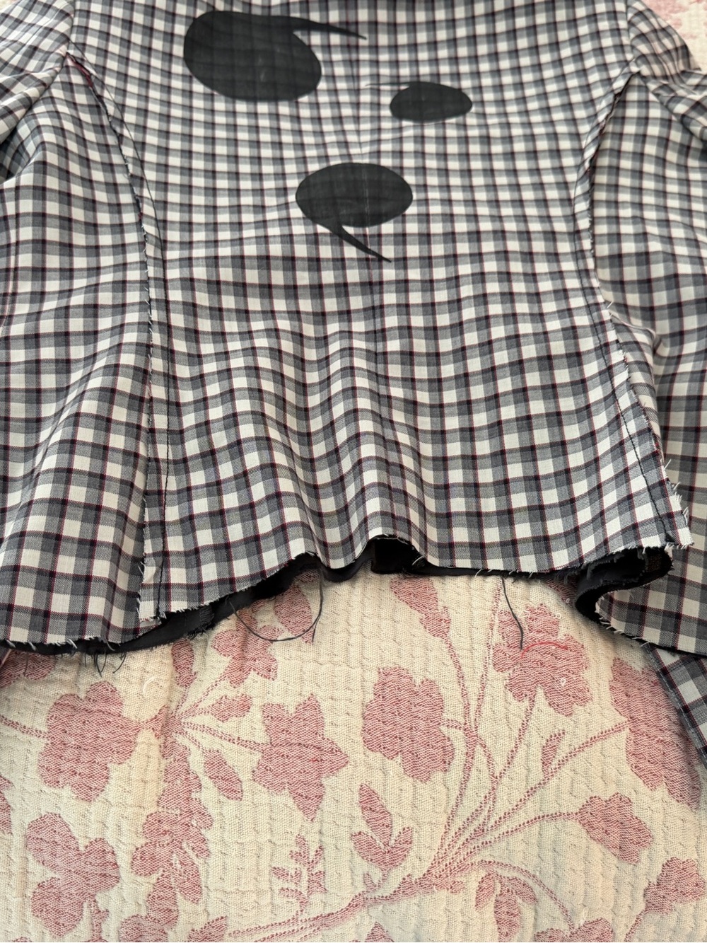 Golden Goose Plaid Raw Edge Comma Jacket in size L - Picture 12 of 13